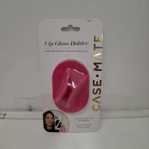 CASE MATE ADHESIVE SILICONE LIP GLOSS HOLDER - UNIVERSAL - FUCHSIA image 2