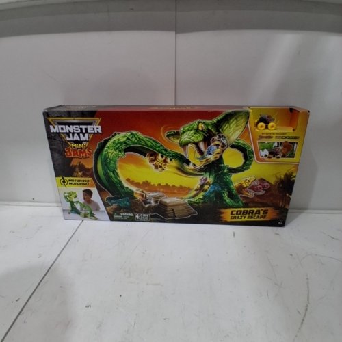MONSTER JAM MINI JAMS, COBRA’S CRAZY ESCAPE PLAYSET - 28" - GREEN/YELLOW image 2