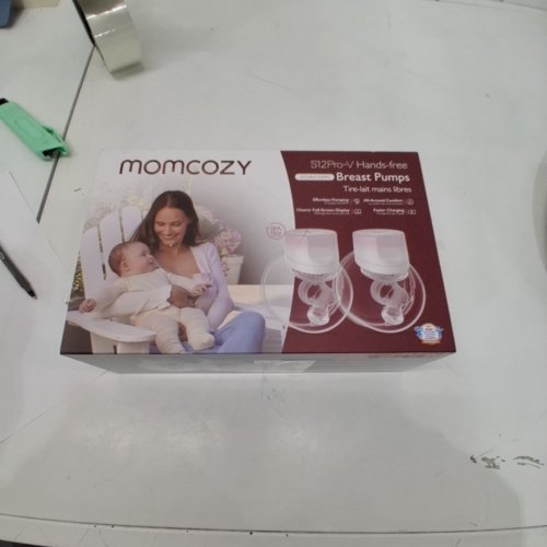 MOMCOZY DOUBLE WEARABLE HANDS FREE BREAST PUMPS - WHITE/PINK (MODEL: S12 PRO-V) image 8