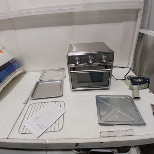 MIDEA AIR FRYER TOASTER OVEN - 12.7 QT- SILVER (MODEL: MET13C3AST/CA) image 4