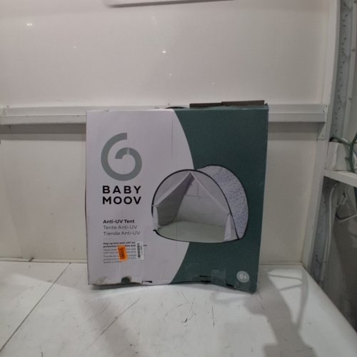 BABY MOOV COLLAPSIBLE FOLDABLE ANTI-UV TENT WITH VELCRO DOOR AND CARRY BAG - 36" X 34" X 39" - UPF 50+ - GREEN & WHITE image 3