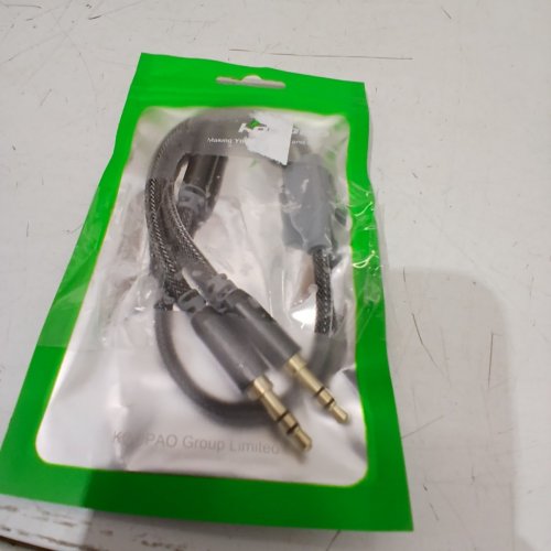 KOOPAO 3.5 MM HEADPHONE MICROPHONE AUDIO AUX SPLITTER CABLE - GREY image 3