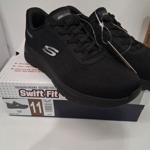 MEN'S SKECHERS SWIFT FIT SHOES - SIZE 11 - BLACK ( STYLE: 1998911) image 2