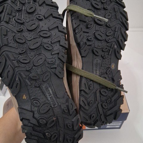 YOUTH EDDIE BAUER HIKING SHOES - SIZE 4 - GREY/GREEN (STYLE: 1967894) image 3