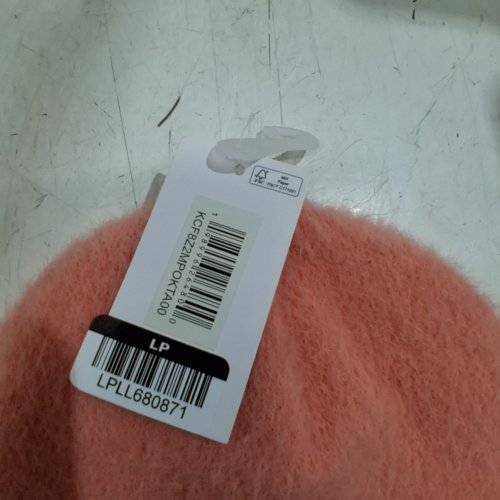 POKEMON PIKACHU FUZZY BEANIE - CORAL PINK- OSFM image 3