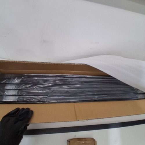 51PK FLAT METAL STAIRCASE BALUSTERS - 32.28" X 1" - BLACK image 4