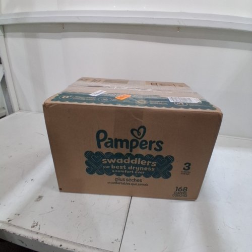 166PK PAMPERS SWADDLERS DISPOSABLE DIAPERS - SIZE 3 (13-26 LBS) image 5
