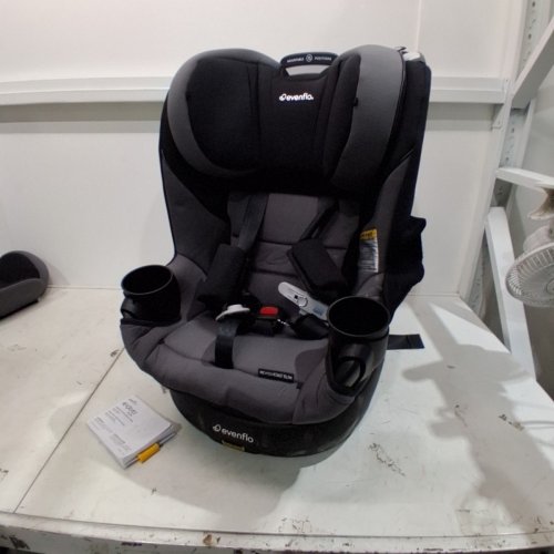 EVENFLO REVOLVE360 SLIM 2-IN-1 ROTATIONAL CAR SEAT WITH SENSORSAFE - OBSIDIAN/BLACK (MODEL: CS260112450C) image 4