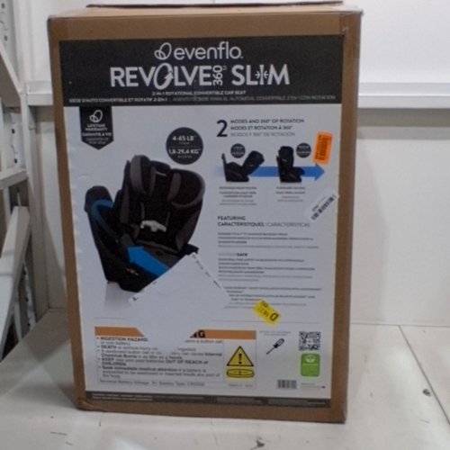 EVENFLO REVOLVE360 SLIM 2-IN-1 ROTATIONAL CAR SEAT WITH SENSORSAFE - OBSIDIAN/BLACK (MODEL: CS260112450C) image 10