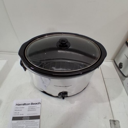 HAMILTON BEACH SLOW COOKER - 10QT - STAINLESS STEEL (MODEL: 33190FG) image 4