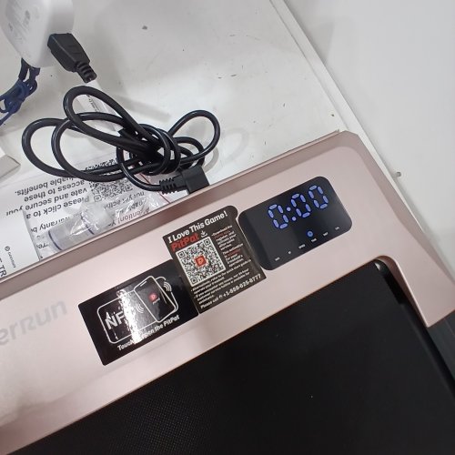 DEERRUN WALKING PAD UNDER DESK TREADMILL WITH INCLINE - 2.5HP - 3.8MPH - ROSE GOLD/BLACK (MODEL: BA10-B) image 2