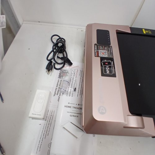 DEERRUN WALKING PAD UNDER DESK TREADMILL WITH INCLINE - 2.5HP - 3.8MPH - ROSE GOLD/BLACK (MODEL: BA10-B) image 4