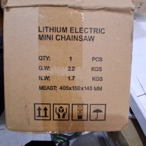 6" LITHIUM ELECTRIC MINI CHAINSAW KIT - 20V- BLUE image 2