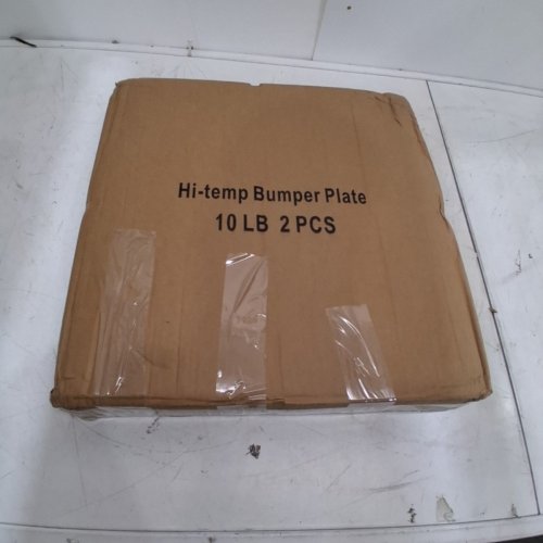2PK HI-TEMP EXERCISE BUMPER PLATES -10LB - SPECLED WHITE image 4