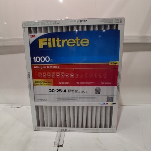 2PK FILTRETE AC FURNACE AIR FILTER MPR 1000 MERV 11 - FITS LENNOX DEVICES - 20" X 25" X 5" image 2