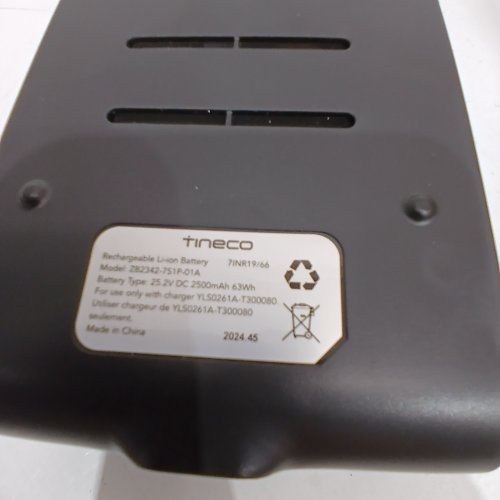 RECHARGEABLE LI-ION BATTERY FOR TINECO VACCUME- 12 V - BLACK image 2