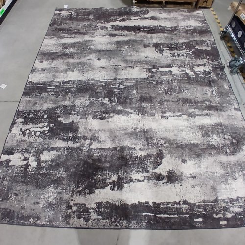 MODERN ABSTRACT NON-SLIP SOFT CONTEMPORARY WASHABLE AREA RUG - 8FT X10FT - GREY/BEIGE image 2