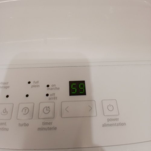 MIDEA EASYDRY DEHUMIDIFIER WITH AUTO SHUT-OFF, TIMER & WHEELS - 23L - WHITE (MODEL: MAD50C1AWS) image 2