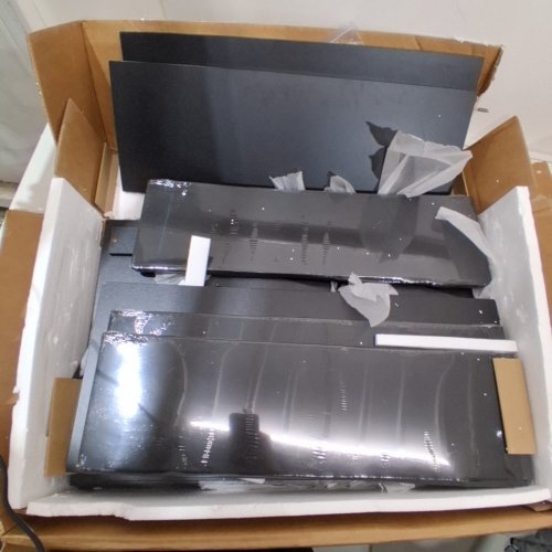 WASHER DRYER COUNTERTOP WITH SHELF - 53.9" X 27.5" X 12" - BLACK (MODEL: DX0202-C250399S-01) image 4