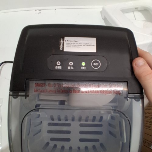 EUHOMY COUNTERTOP ICE MAKER - MAKES 26LBS/DAY - BLACK (MODEL: IM-06D) image 2