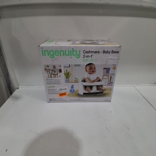 INGENUITY BABY BASE 2-IN-1 SEAT BOOSTER FEEDING SEAT - CASHMERE/WHITE (MODEL: 10678) image 3