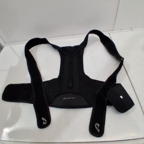 AOFIT LIGHTWEIGHT POSTURE CORRECTOR BACK BRACE - BLACK - SM image 2