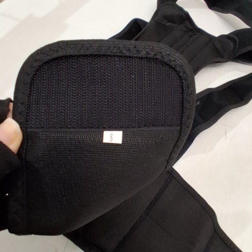 AOFIT LIGHTWEIGHT POSTURE CORRECTOR BACK BRACE - BLACK - SM image 3