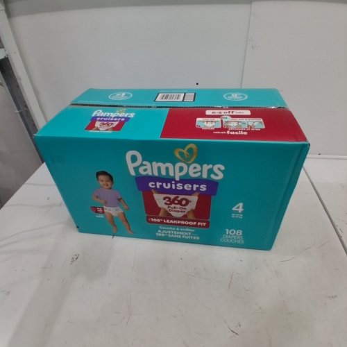 108PK PAMPERS CRUISERS 360 BABY DIAPERS - SIZE 4 image 2
