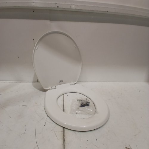 BEMIS ECONOMY PLASTIC ROUND TOILET SEAT - 17" - WHITE (MODEL: 730SLEC 000) image 2