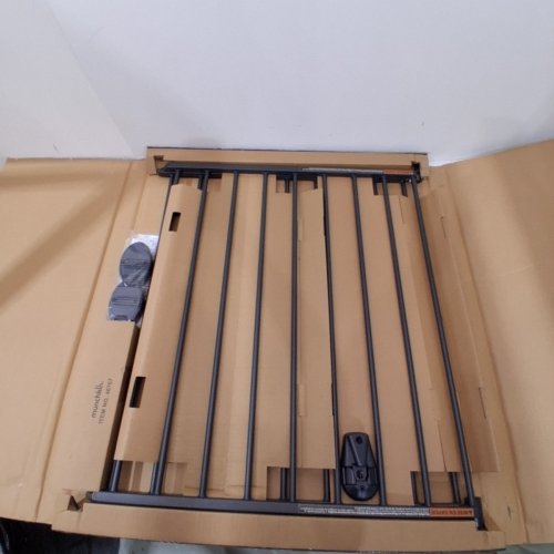 MUNCHKIN PUSH TO CLOSE BABY GATE FOR STAIRS WITH HARDWARE - FITS UP TO 45" WIDE - BLACK (MODEL: 46777001-SIOC/MK0001 REV4) image 2