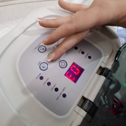 INTEX QS1200 KRYSTAL CLEAR DIGITAL SALTWATER SYSTEM WITH E.C.O. FOR ABOVE GROUND POOLS UP TO 15,000GAL. - 110V-120V- REQUIRES 700-3200GPH FILTER - GREY/WHITE (MODEL: 26669EG/ECO6110) image 2