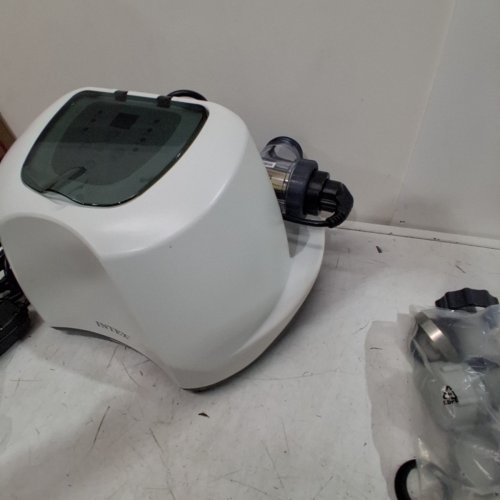 INTEX QS1200 KRYSTAL CLEAR DIGITAL SALTWATER SYSTEM WITH E.C.O. FOR ABOVE GROUND POOLS UP TO 15,000GAL. - 110V-120V- REQUIRES 700-3200GPH FILTER - GREY/WHITE (MODEL: 26669EG/ECO6110) image 5
