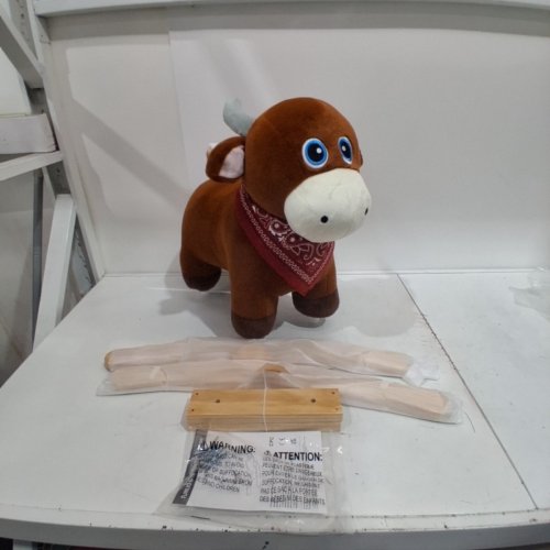 FUNLIO PLUSH BULL ROCKING HORSE - 1-3 YEARS - BROWN (MODEL: FL-091) image 3