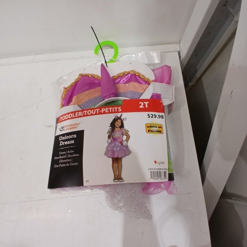 3PC TODDLERS DISGUISE LIGHT UP UNICORN COSTUME SET - 2T - PINK / PURPLE (STYLE: UNICORN DREAM) image 2