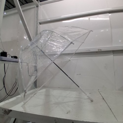 CLEAR DOME UMBRELLA - WHITE/CLEAR image 3