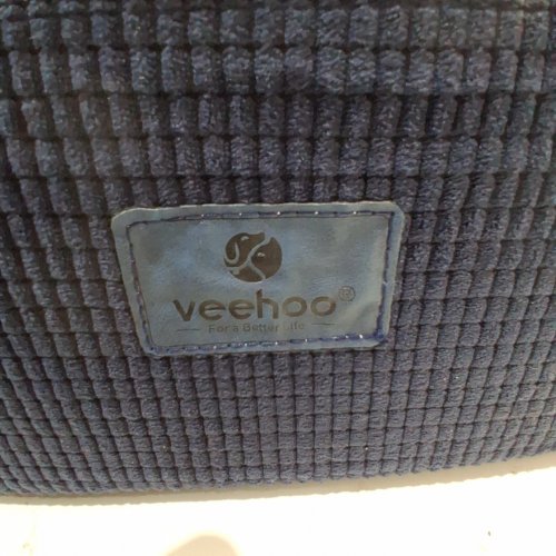 VEEHOO EXTRA WIDE FOAM 4-STEP DOG STAIRS FOR LARGE DOGS - 43" X 23" - BLUE/GREY image 5