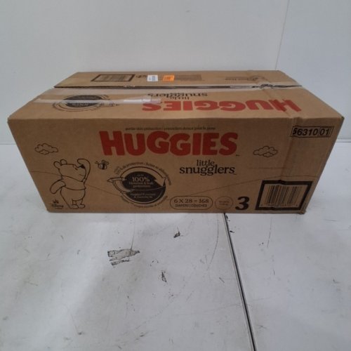 168PK HUGGIES LITTLE SNUGGLERS BABY DIAPERS - SIZE 3 - WINNIE THE POOH image 2