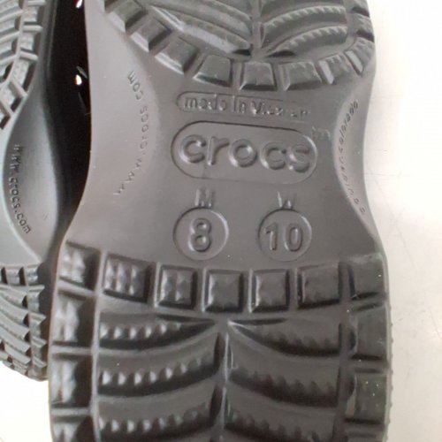 unisex CROCS CLASSIC CLOG - mens 8 womens 10 - BLACK image 4