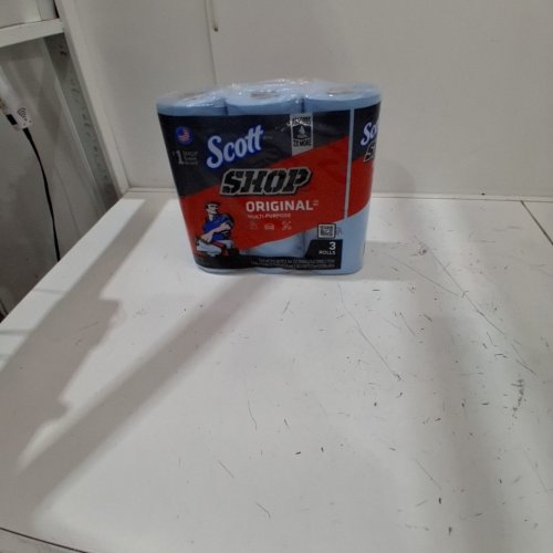 3PK SCOTT SHOP TOWELS FOR LIQUID, OILS, GREASE - 165 TOWELS TOTAL - BLUE image 2
