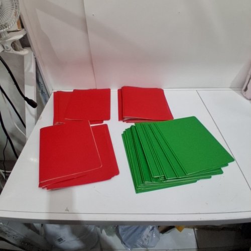 50PK PEN+GEAR 3-PRONG REPORT COVERS - 9.4" X 11.5" - RED AND GREEN image 3