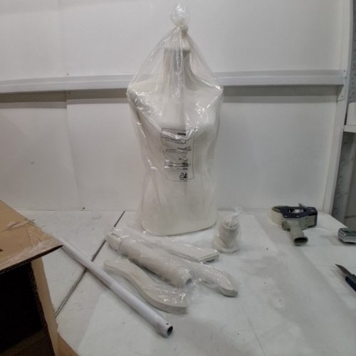 ADJUSTABLE MANNEQUIN DISPLAY TORSO - 60"-67" - WHITE (MODEL: XU-F340-WHITE) image 2
