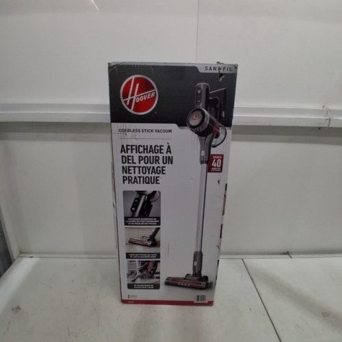 HOOVER CORDLESS HANDHELD STICK VACUUM CLEANER WITH CREVICE TOOL & MORE - 20V - BLACK/RED (MODEL: BH60000CA) image 10