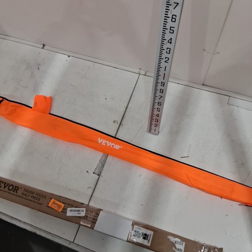 ALUMINUM 3-SECTION SURVEY MEASURING ROD WITH BUBBLE LEVEL AND CARRY BAG - 9FT/10THS - SILVER/ORANGE (MODEL: 9FT3J10) image 5