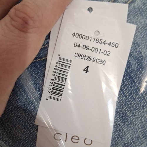 WOMENS CLEO BLAKE PULL ON EMBROIDERED CAPRI ANKLE JEANS - SIZE 4 - LIGHT WASH DENIM (STYLE: 4000011654) image 2