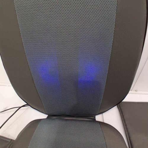 SNAILAX SHIATSU NECK & BACK MASSAGER HEAT MASSAGE CHAIRBACK PAD WITH REMOTE - 42W - GREY (MODEL: SL-233) image 2
