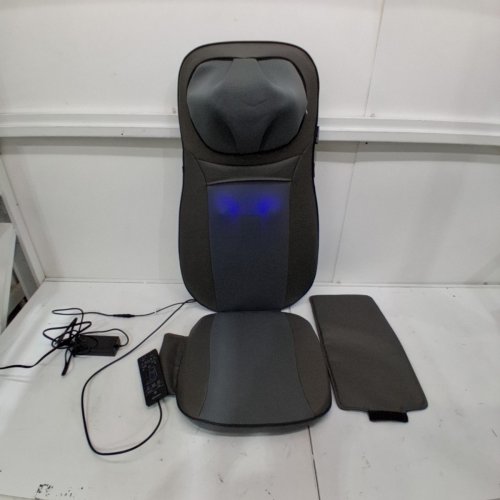 SNAILAX SHIATSU NECK & BACK MASSAGER HEAT MASSAGE CHAIRBACK PAD WITH REMOTE - 42W - GREY (MODEL: SL-233) image 3