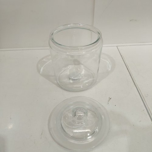 2PC BRIGHTWARE GLASS STORAGE JAR WITH AIRTIGHT LID - 1 GAL / 133 OZ - CLEAR (MODEL: JW10633) image 3