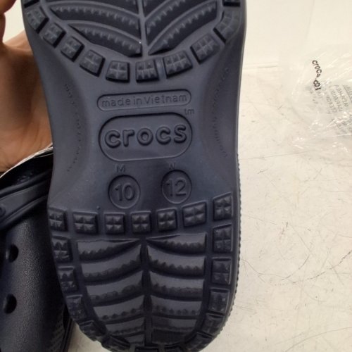 MENS CROCS CLASSIC RUBBER SANDAL - SIZE:10 - NAVY BLUE image 4