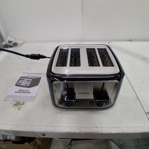 TOASTMASTER 4-SLICE TOASTER WITH EXTRA WIDE SLOTS, BAGEL TOASTING, AND DEFROST MODE - BLACK (MODEL: TM-46TSC) image 2