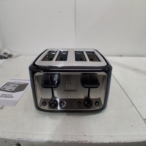TOASTMASTER 4-SLICE TOASTER WITH EXTRA WIDE SLOTS, BAGEL TOASTING, AND DEFROST MODE - BLACK (MODEL: TM-46TSC) image 3